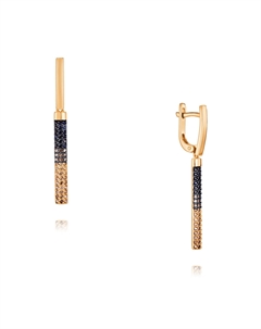 Серьги из золота Адамас