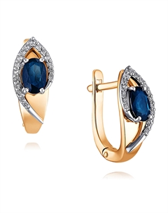 Серьги из золота Адамас