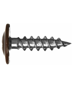 Саморез SMP1-73268-150, 4.2х16 мм с прессшайбой, цинк, острый, RAL 8017 (150 шт в пластиковом контейнере) Starfix