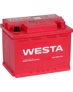 Автомобильный аккумулятор 65 Ач обратная полярность L2 Westa