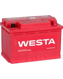Автомобильный аккумулятор 75 Ач обратная полярность L3 Westa