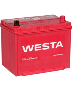 Автомобильный аккумулятор Asia 75 Ач обратная полярность D26L Westa
