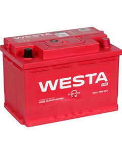 Автомобильный аккумулятор EFB 75 Ач обратная полярность L3 Westa
