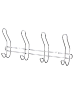 Планка с 4 крючками РЫЖИЙ КОТ 31,5х13х5см хром металл Рыжий кот