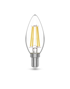 Лампа Basic Filament 5,5Вт Е14 LED 510Лм 2700К 3шт свеча Gauss
