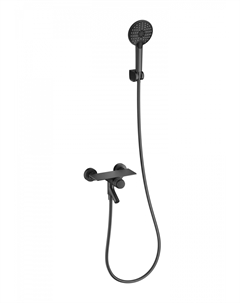 Смеситель для ванны и душа WW-FE05L221-BGG темный графит, с полкой Wonzon & woghand