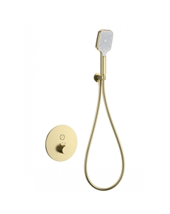 Встраиваемый смеситель для душа WW-D1017-A-BG золото, с термостатом Wonzon & woghand