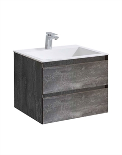 Тумба под раковину Luka 59.2 см VMC-2L600GS серый камень Vincea