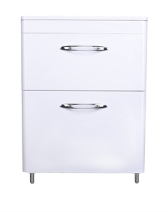 Тумба под раковину Каре 60 (2 ящ.) Люкс белая PLUS Style line