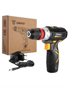 Дрель-шуруповерт GCD12DU3, аккумуляторный, 32 нм, 1500 об/мин, 12V, 1.5 А·ч, Li-Ion, быстрозажимной патрон, 1.1 кг (063-4114) Деко