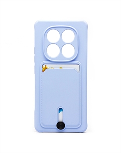 Чехол-накладка Activ SC304 с картхолдером для смартфона Xiaomi Redmi Note 14 Pro, силикон, светло-фиолетовый (238762)