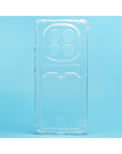 Чехол-накладка Activ SC276 с картхолдером для смартфона Xiaomi Redmi Note 14 Pro, силикон, прозрачный (238766)