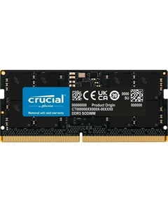 Память DDR5 SODIMM 32Gb, 5200MHz, CL42, 1.1V, (CT32G52C42S5) Retail Crucial