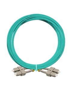 Патч-корд оптический FC-D-503-SC-SC-5M-LSZH, SC/UPC-SC/UPC, многомодовый, 50/125, OM3, двойной, 5 м, LSZH, зеленый (EX297955RUS) Exegate