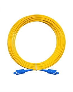 Патч-корд оптический FC-S-9-SC-SC-15M-LSZH, SC/UPC-SC/UPC, одномодовый, 9/125, OS2, одинарный, 15 м, LSZH, желтый (EX297927RUS) Exegate