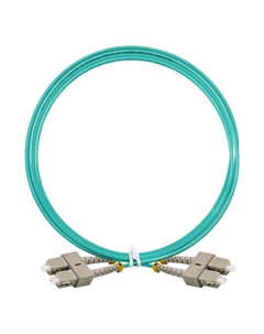Патч-корд оптический FC-D-503-SC-SC-2M-LSZH, SC/UPC-SC/UPC, многомодовый, 50/125, OM3, двойной, 2 м, LSZH, зеленый (EX297953RUS) Exegate