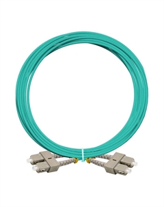 Патч-корд оптический FC-D-503-SC-SC-3M-LSZH, SC/UPC-SC/UPC, многомодовый, 50/125, OM3, двойной, 3 м, LSZH, зеленый (EX297954RUS) Exegate