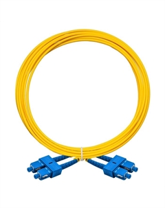 Патч-корд оптический FC-D-9-SC-SC-3M-LSZH, SC/UPC-SC/UPC, одномодовый, 9/125, OS2, двойной, 3 м, LSZH, желтый (EX297931RUS) Exegate