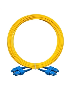 Патч-корд оптический FC-D-9-SC-SC-5M-LSZH, SC/UPC-SC/UPC, одномодовый, 9/125, OS2, двойной, 5 м, LSZH, желтый (EX297932RUS) Exegate