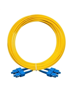 Патч-корд оптический FC-D-9-SC-SC-10M-LSZH, SC/UPC-SC/UPC, одномодовый, 9/125, OS2, двойной, 10 м, LSZH, желтый (EX297933RUS) Exegate