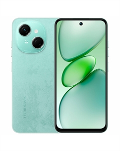 Смартфон Tecno SPARK Go 1, 6.67" 1600x720 IPS, Unisoc Tiger T615, 4Gb RAM, 64Gb, 3G/4G, Wi-Fi, BT, Cam, 2-Sim, 5000 мА⋅ч, USB Type-C, Android 14 (Go Edition), зеленый (TCNKL4.4.64.GN)