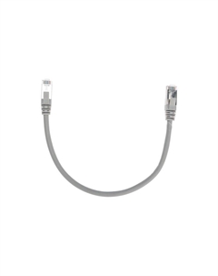 Патч-корд FTP кат.6, 0.3 м, RJ45-RJ45, серый, CU, экранированный, LSZH, (02-0210-03) Rexant