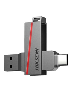 Флешка 256Gb USB 3.2/Type-C DUAL SLIM E307C, серый (HS-USB-E307C/256G/U3) Hiksemi