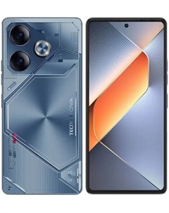 Смартфон Tecno POVA 6, 6.78" 2460x1080 AMOLED, MediaTek Helio G99 Ultra, 8Gb RAM, 256Gb, 3G/4G, Wi-Fi, BT, 2xCam, 2-Sim, 6000 мА⋅ч, USB Type-C, Android 14, синий