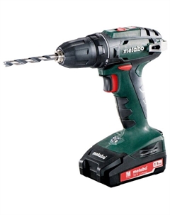 Дрель-шуруповерт BS 18, аккумуляторный, 48 Н·м, 1600 об/мин, 18V, 1.5 А·ч, Li-Ion, два акб, быстрозажимной патрон, кейс, 1.3кг (602207550) Metabo