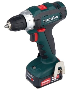 Дрель-шуруповерт PowerMaxx BS 12, аккумуляторный, 40 Н·м, 1400 об/мин, 12V, 2 А·ч, Li-Ion, два акб, быстрозажимной патрон, кейс, 1кг (601036500) Metabo