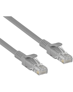 Патч-корд UTP кат.5e, 0.5 м, RJ45-RJ45, серый, CU, 20 шт., UTP-RJ45-RJ45-5e-CU-0,5M-GY (EX282009RUS-20) Exegate