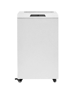 Шредер УО65-5, секретность 4/P-5, 360 см/мин., фрагменты - 1.9 мм x 1.5 см, объем 65 л, кол-во листов до 20 шт., скрепки, скобы, карты, CD, белый/черный (УО65-5) Гелеос