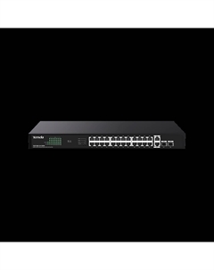 Коммутатор TEG1128P-24-250W, кол-во портов: 24x1000 SFP 2x1 Гбит/с, кол-во SFP/uplink: RJ-45 2x1 Гбит/с, установка в стойку, PoE: 24x30 Вт (макс. 230 Вт) (TEG1128P-24-250W) Tenda