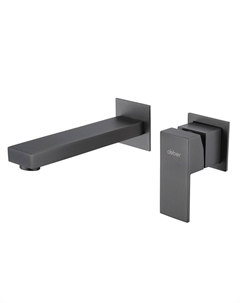 Смеситель для раковины встраиваемый Abber Daheim никель однорычажный (AF8212NG)