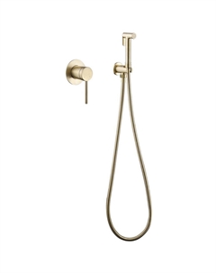 Смеситель с гигиеническим душем встраиваемый Abber Emotion со скрытой частью в комплекте золото (AF8825G)