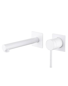 Смеситель для раковины встраиваемый Abber Emotion белый однорычажный (AF8812W)