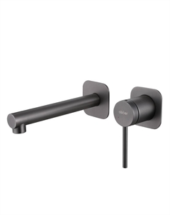 Смеситель для раковины встраиваемый Abber Emotion никель однорычажный (AF8812NG)