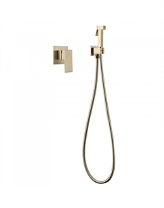 Смеситель с гигиеническим душем встраиваемый Abber Daheim со скрытой частью в комплекте золото (AF8225G)
