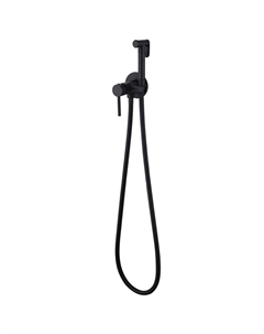 Смеситель с гигиеническим душем встраиваемый Abber Wasser Kreis со скрытой частью в комплекте черный (AF8125B)