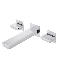 Смеситель для раковины встраиваемый Abber Daheim хром двухвентильный (AF82122)