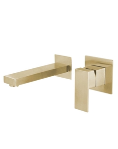 Смеситель для раковины встраиваемый Abber Daheim золото однорычажный (AF8212G)