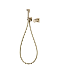 Смеситель с гигиеническим душем встраиваемый Abber Rund со скрытой частью в комплекте золото (AF8725G)