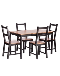 Обеденная группа антик черный стол и 4 стула Sonata Dining Set (21795) Tetchair
