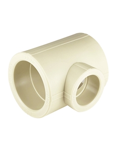 Тройник полипропиленовый переходный 63 х 40 х 63 мм серый (10634063Г) Valfex