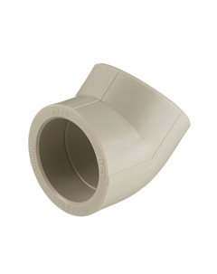 Угол полипропиленовый 63 мм 45° серый (10107063Г) Valfex