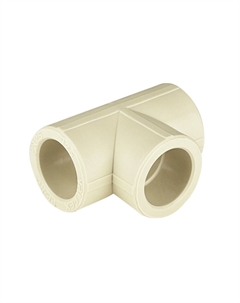 Тройник полипропиленовый 25 х 25 х 25 мм серый (10111025Г) Valfex