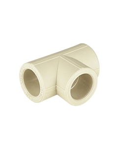 Тройник полипропиленовый 20 х 20 х 20 мм серый (10111020Г) Valfex