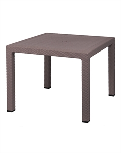 Стол разборный пластиковый Rodos светло-коричневый 950х950х750 мм квадратный (584) Эльфпласт