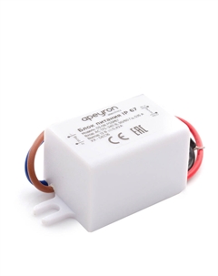 Блок питания для светодиодных лент пластиковый 5 Вт IP67 220/12 В белый Apeyron