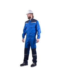 Костюм мужской защитный КМ-10 44-46 рост 170-176 см синий Гк спецобъединение